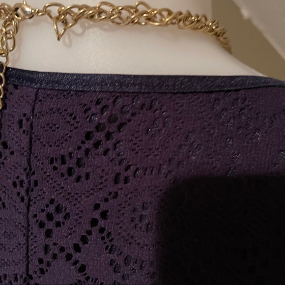 Laundry Women’s Navy Lace Overlay Dress SZ 2 - Picture 9 of 13